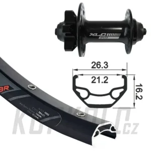 Značkový 26" kolo XLC Rodi Black Rock DISK , 559x21, 6d, 32d