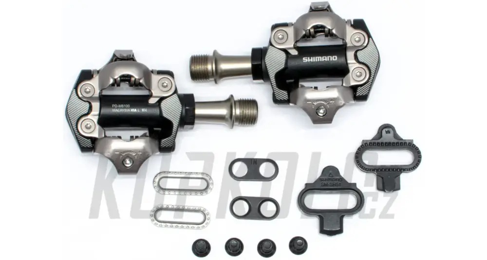Nová Kolekce Pedály Shimano Deore XT, PD-M8100 s kufry SM-SH51 v krabičce