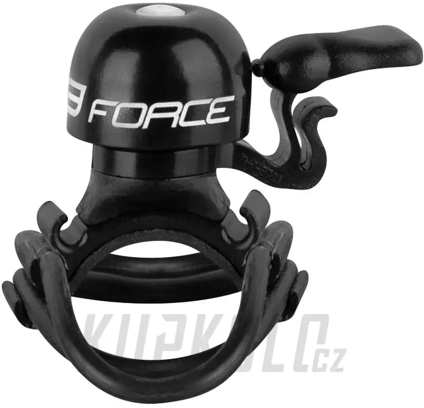 Zvonek FORCE CHICK mosaz/plast 19,2-31,8mm, černý Značkový
