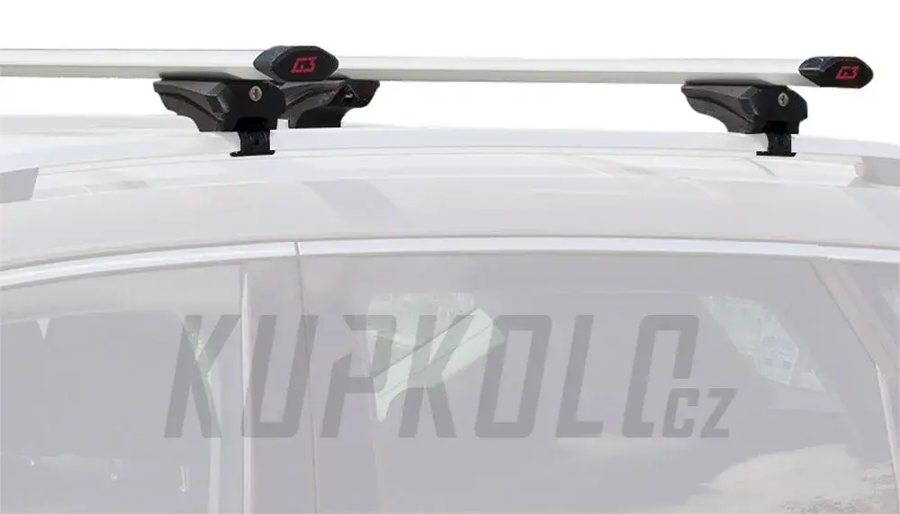 Finální Výprodej Střešní příčníky F.lli Menabo CLOP AIRFLOW Al 1270mm, stříbrné