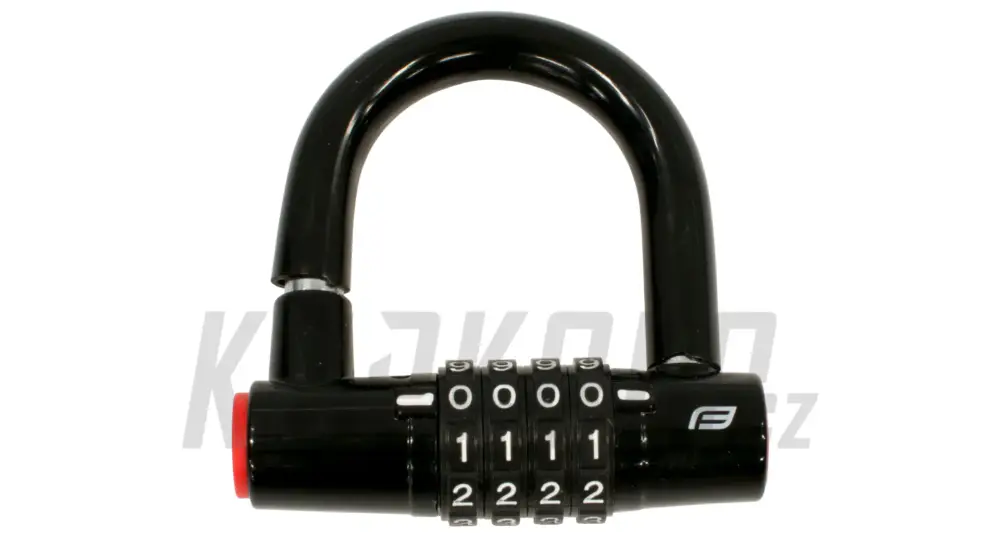 Novinka Zámek FORCE MINI podkova 9cm x 8,7cm Fe, černý