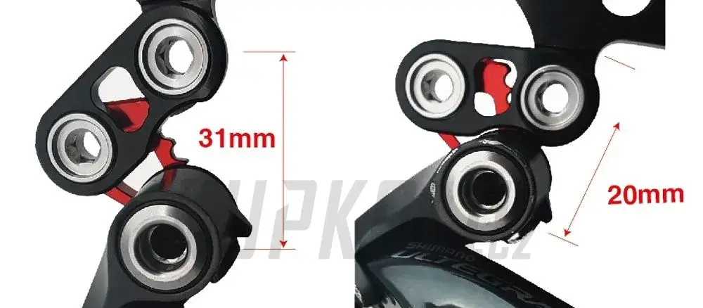 Jen Po Omezenou Doba Adaptér RIDEA L20 pro koncovku rámu, černý