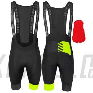 Pánské kraťasy Force FASHION, se šráky a vložkou, černé-fluo Ověřený