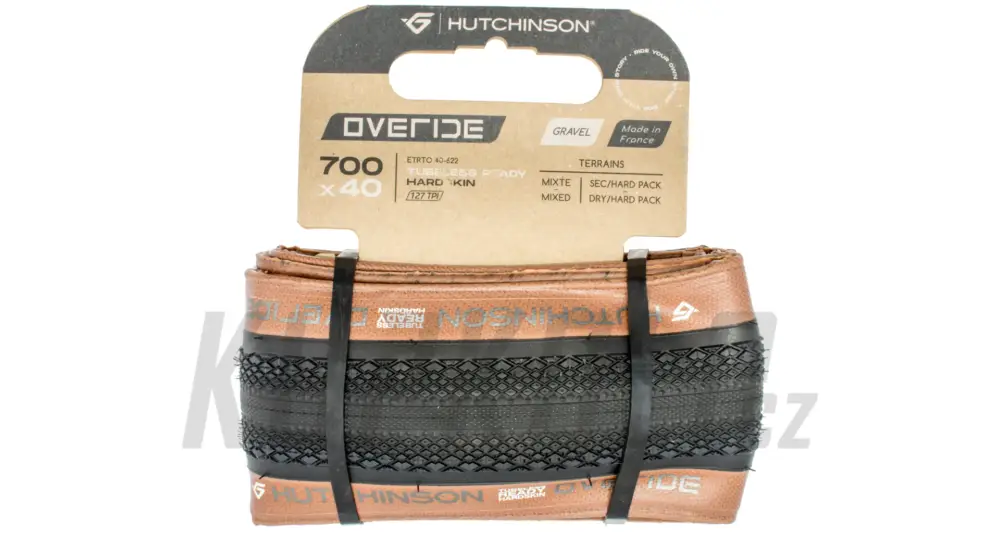 Plášť Hutchinson OVERIDE TLR kevlar HardSkinS, TanWall Pouze Dnes