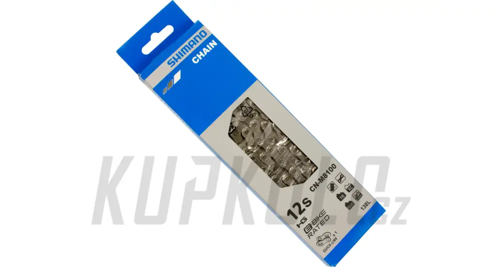 Výprodej Řetěz Shimano XT, CN-M8100, 12s, 138 článků, HyperGlide+, SIL-TEC