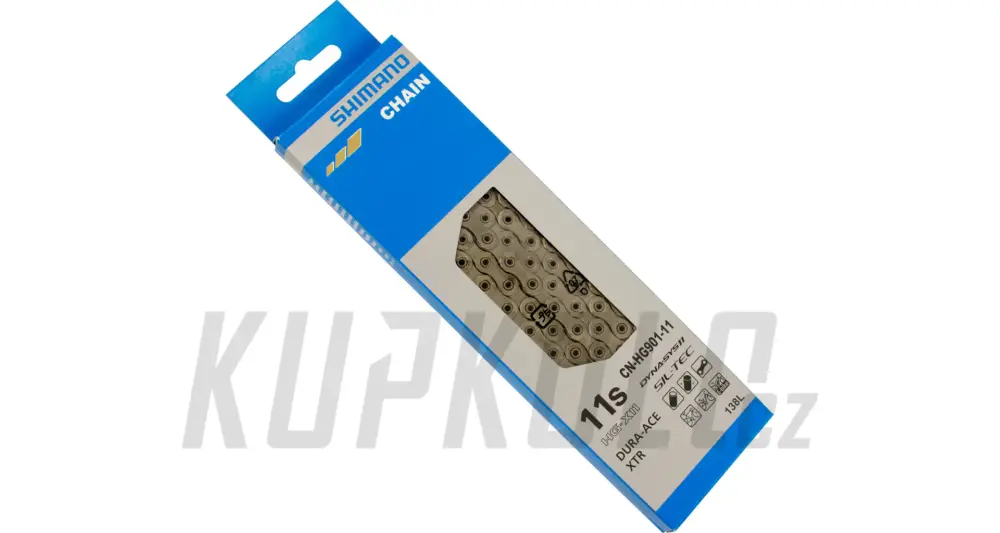 Aktuální Řetěz Shimano, XTR Dura Ace, CN-HG901, 11s, 138 článků,HG-X11, SIL-TEC - nýt