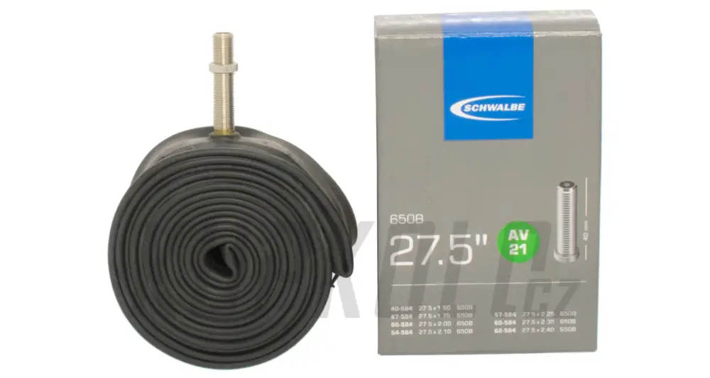 Duše Schwalbe AV21 27,5x1.5-2.4 - Auto ventil Ihned K Objednání