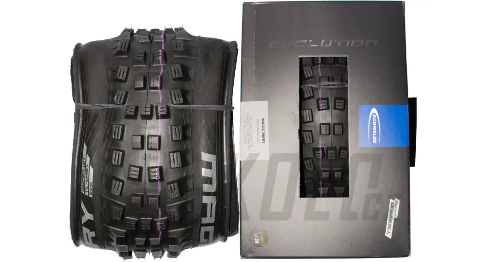 26" Plášť MTB Schwalbe Magic Mary, Addix Ultrasoft, Super Downhill, Tubeless Easy, pro ebike, kevlar Výprodej