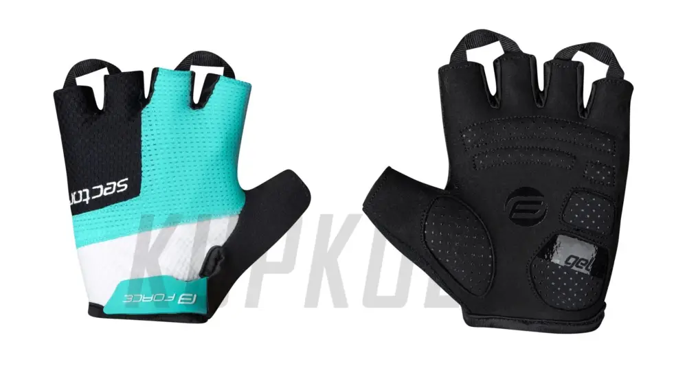 Nejlepší Volba Rukavice Force Sector Lady GEL, černo - tyrkysové