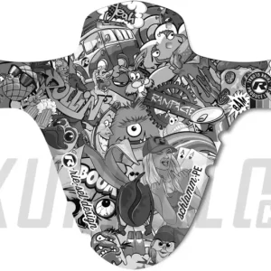 Sezónní Sleva Blatník Riesel Schlamm:PE Stickerbomb Eyecatcher black