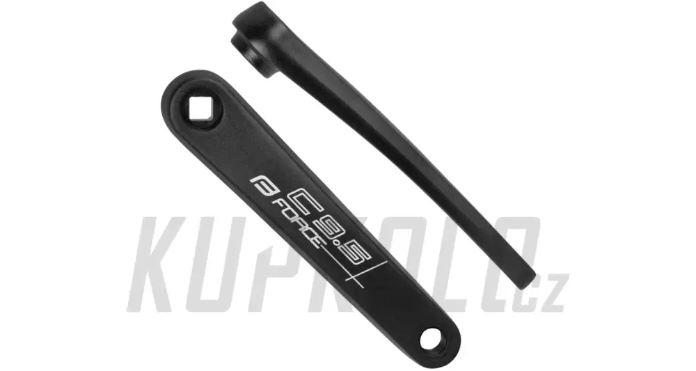 Klika levá FORCE ROAD C9.5 Al 175mm, černá Oblíbený