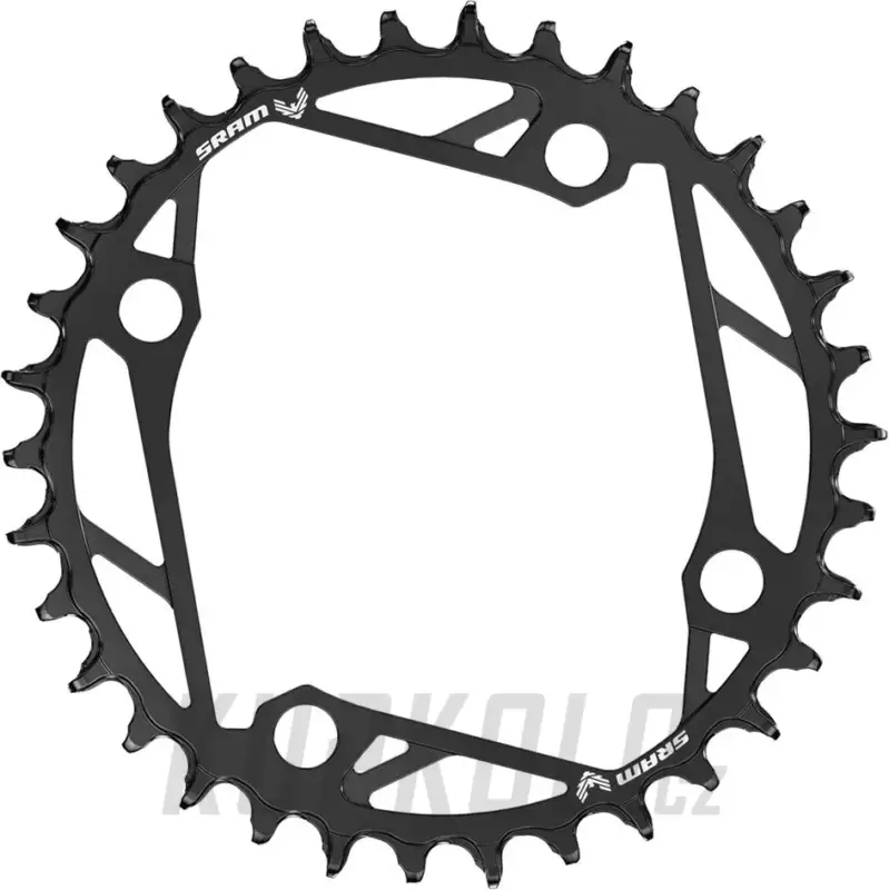 Výprodej Převodník SRAM EAGLE T-Type Flat top, 104mm 12s, černá ocel