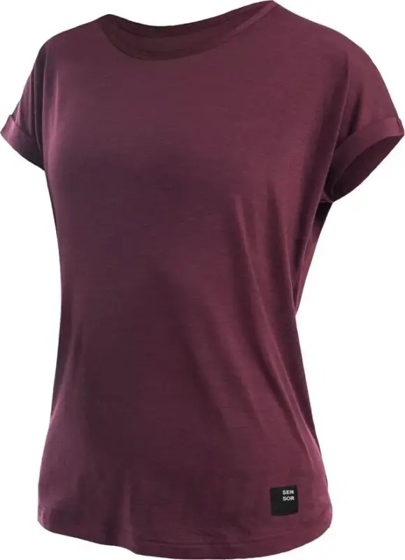 Sensor Merino Air Traveller dámské triko kr. rukáv, port red Finální Výprodej