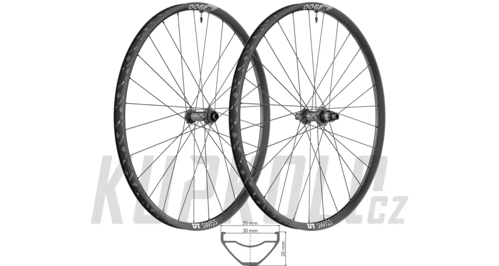 Autentický 29" kola DT Swiss M 1900 Spline 622x30