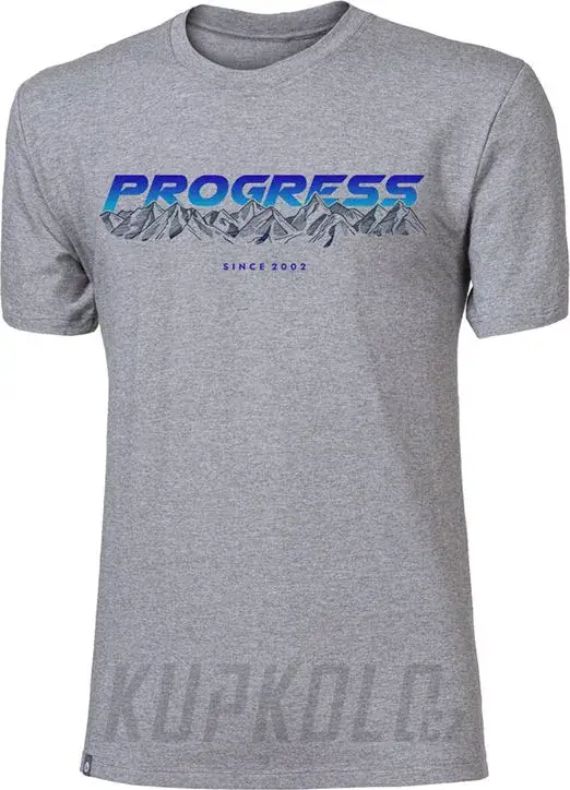 Novinka Progress Barbar SUNSET pánské triko s bambusem, šedý melír