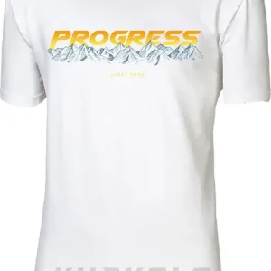 Sleva Progress Barbar SUNSET pánské triko s bambusem, bílá