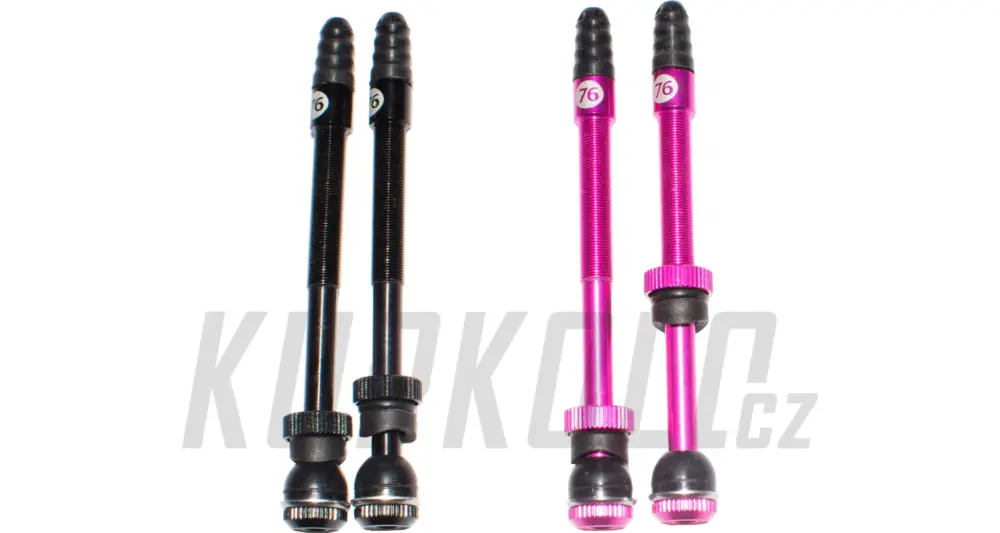 High flow bezdušový ventilek 76projects velikost 3 pro ráfek 45-65mm Dokud Zásoby Vydrží