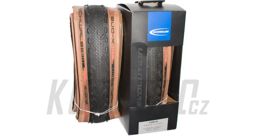 Plášť Schwalbe X-one RS, SuperRace, V-Guard, Tubeless Easy, Bronze Hit Sezóny