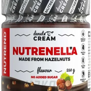 Cenově Výhodný Nutrend DENUTS CREAM proteinová svačinka, 250 g, Nutrenella