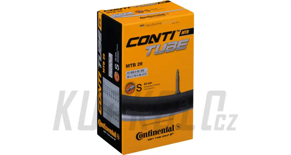 Nová Kolekce Duše Continental 26x1,75-2,5"(47-62/559) galuskový 42mm