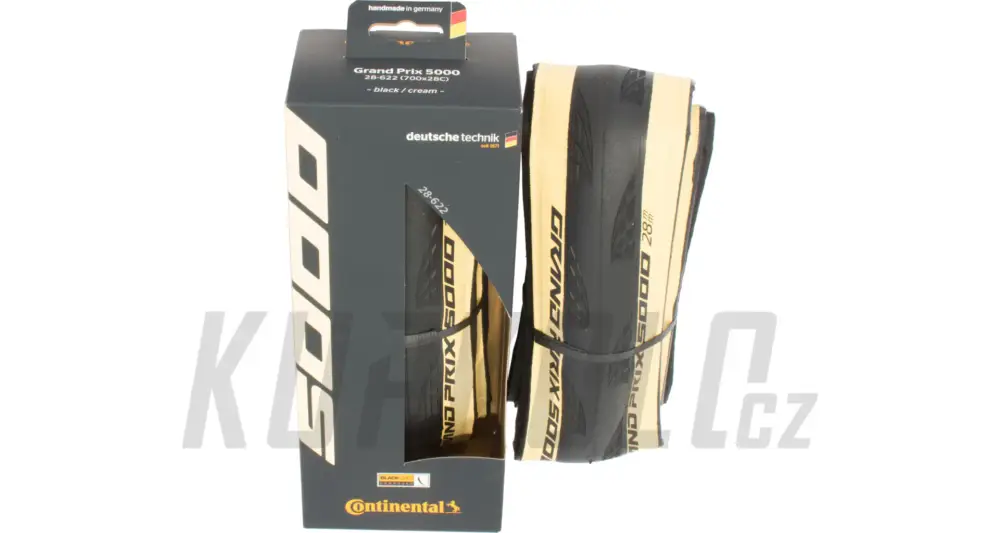 Novinka Continental Grand Prix 5000, kevlar - cream