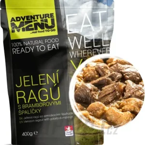 Bezpečná Platba AdventureMenu Jelení ragú s bramborovými špalíčky