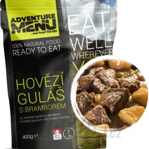 AdventureMenu Hovězí guláš s bramborem Tovární Cena