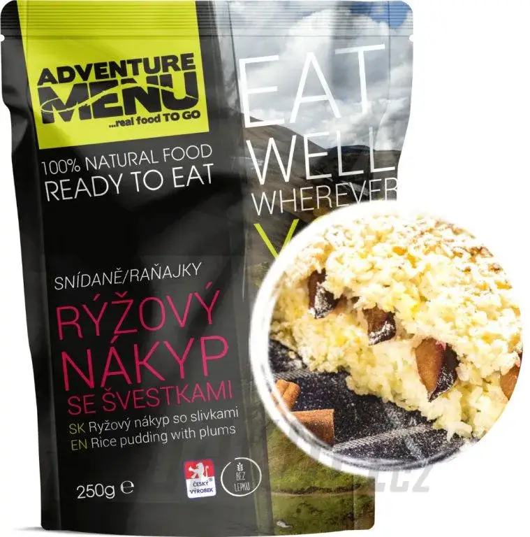 AdventureMenu Rýžový nákyp se švestkami Jen Po Omezenou Doba
