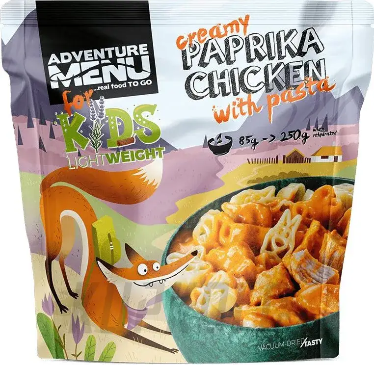 AdventureMenu Dětské LightWeight - Kuře na paprice s těstovinami Pouze Dnes
