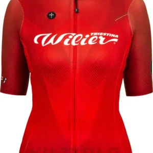 Finální Výprodej Dres WILIER TEAM krátký rukáv, dámský, červený