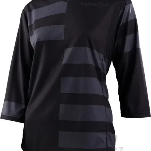 Originální Dámský dres Troy Lee Designs s 3/4 rukávem Mischief split stripe black