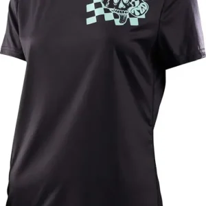 Dámský dres Troy Lee Designs s krátkým rukávem lilium micayla gatto black Zlevněný