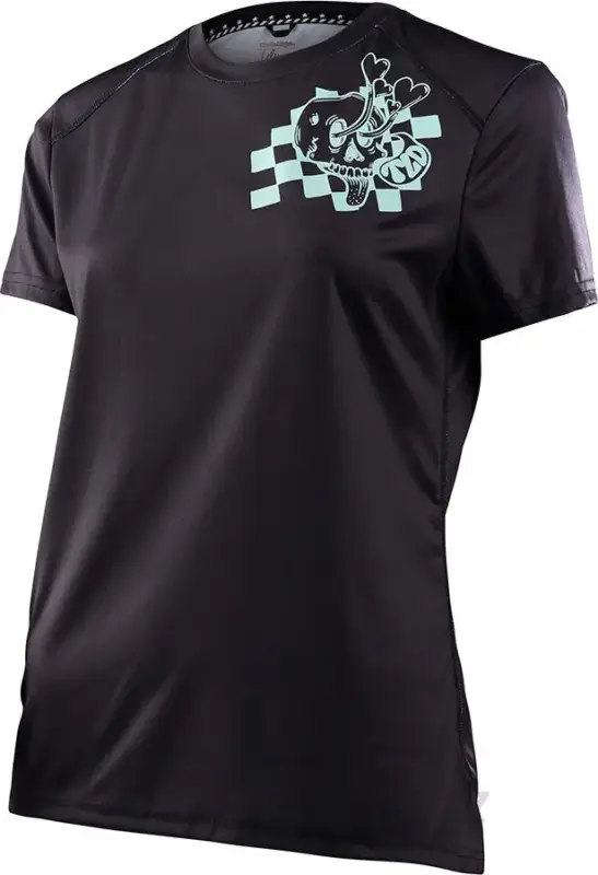 Dámský dres Troy Lee Designs s krátkým rukávem lilium micayla gatto black Zlevněný
