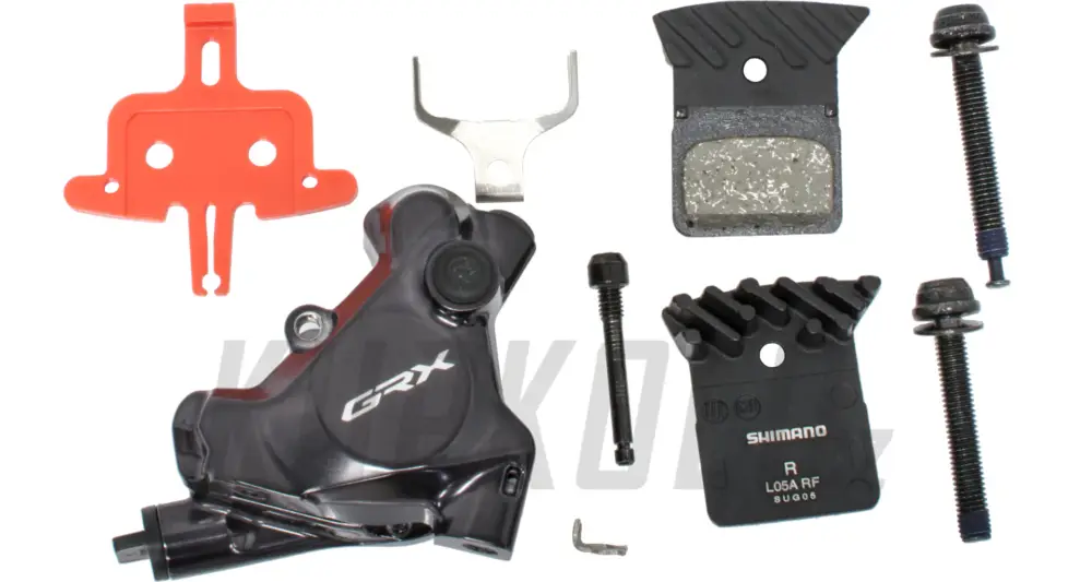 Novinka Silniční brzdový třmen Shimano GRX BR-RX820, Flat mount destičky s chladičem