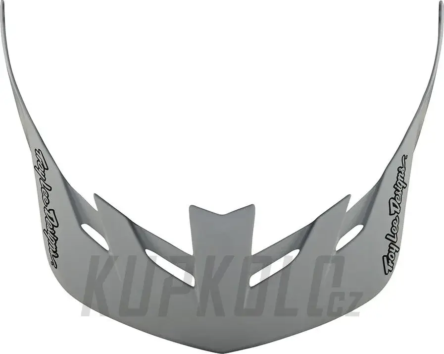 Náhradní štítek helmy Troy Lee Designs Flowline SE Badge fog/gray Top Prodej