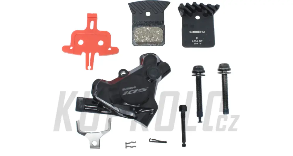 Bezpečná Platba Silniční brzdový třmen Shimano 105 BR-R7170, Flat mount destičky s chladičem