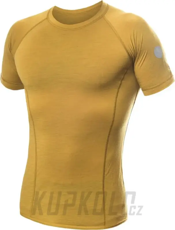 Pánské triko Sensor Merino Air, krátký rukáv, mustard Časově Omezené