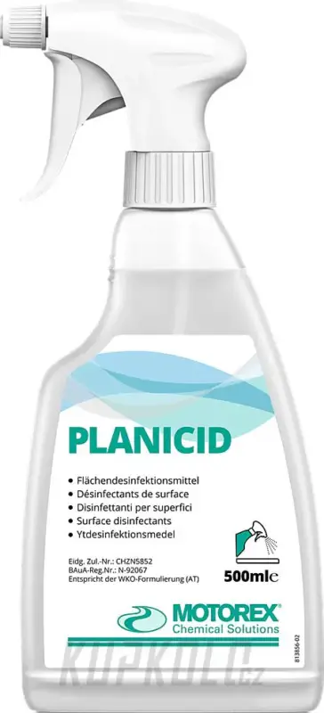Akce Čistič Motorex PLANICID povrchová dezinfekce 500ml