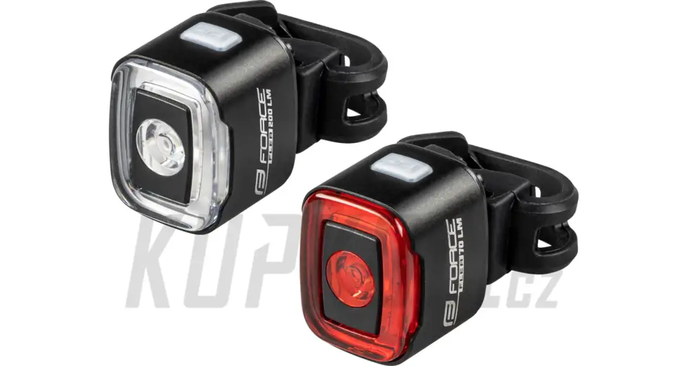 Nejlepší Cena Sada blikaček Force Flea 200LM USB přední a zadní