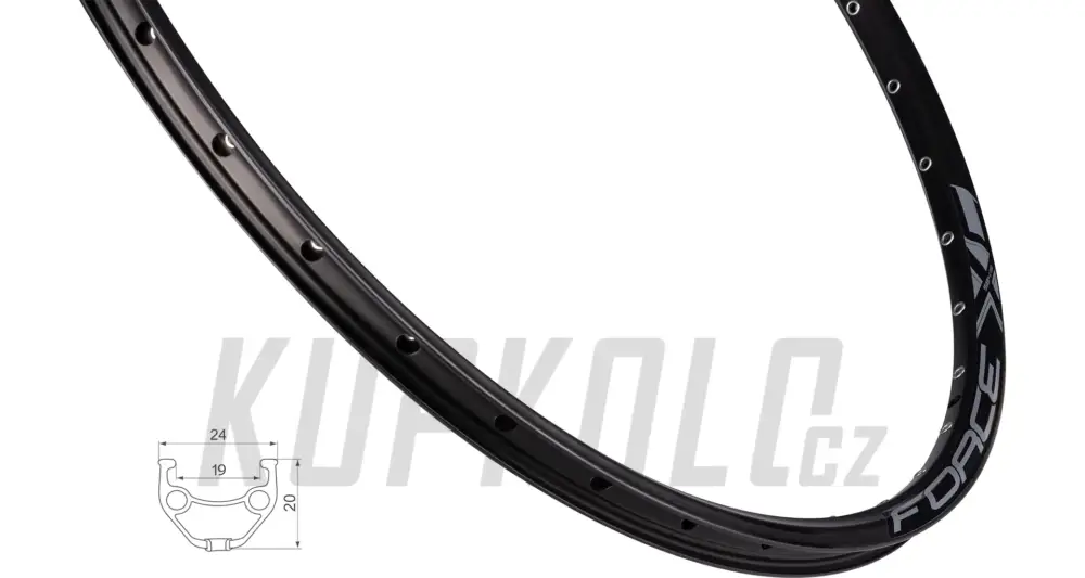 Vrácení Zdarma Ráfek Force XC BASIC DISC 584x19, černý