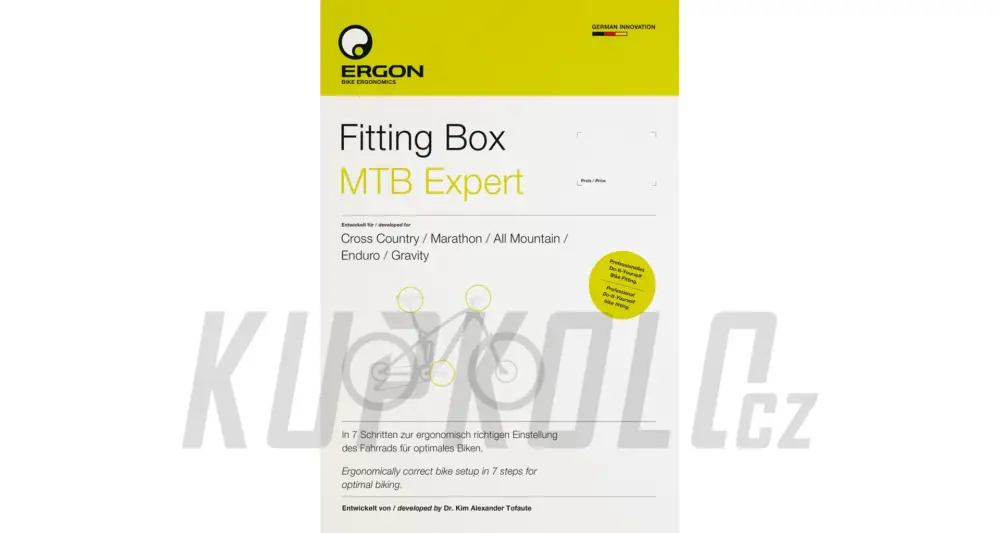 Ergon Fitting Box MTB Expert manuál pro nastavení kola Cenový Hit