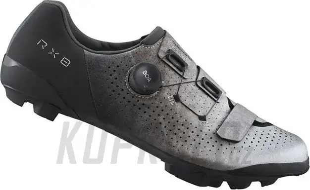 Tretry na gravel Shimano SH-RX801, stříbrné Sleva
