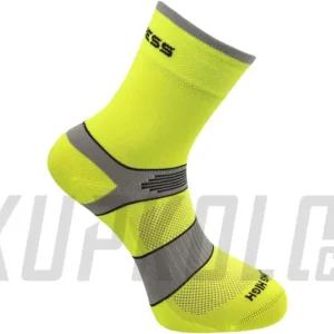 Cenová Bomba Progress Cycling High Sox cyklistické ponožky, žlutá/šedá