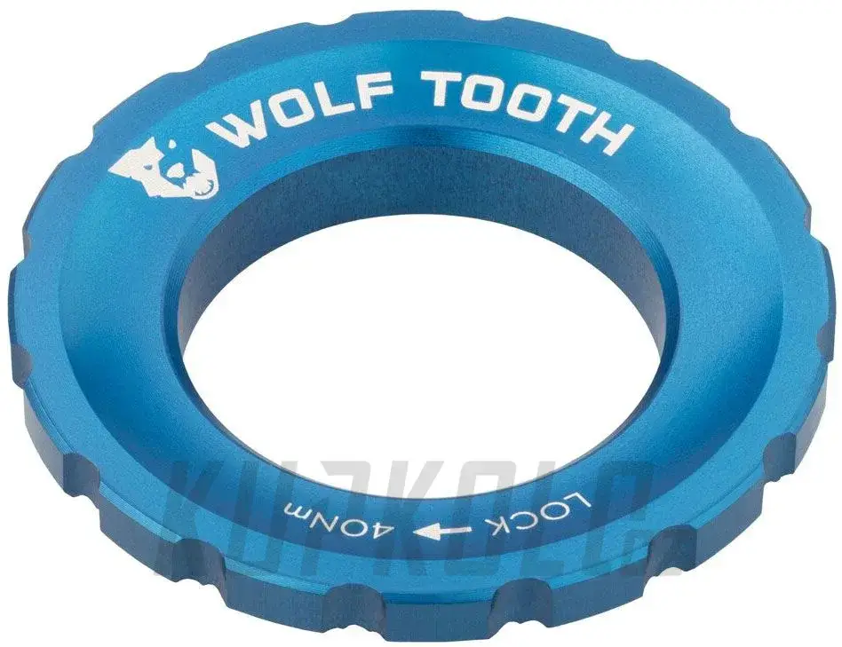 Cenový Hit Wolf Tooth Centerlock Rotor matice centerlock, modrá