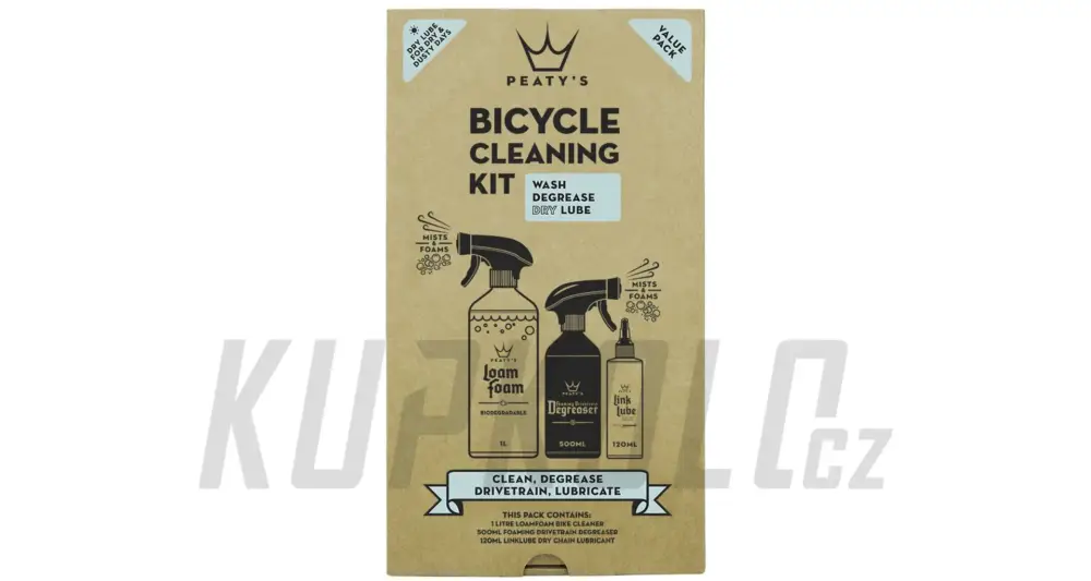 Dokud Zásoby Vydrží Dárkové balení čističe Peaty's gift pack - wash degrease lubricate (dry)