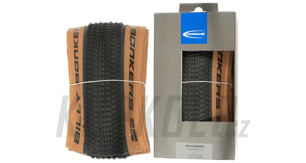 Cenová Bomba 26" Plášť MTB Schwalbe Billy Bonkers, Addix Performance, Bronze skin, kevlar
