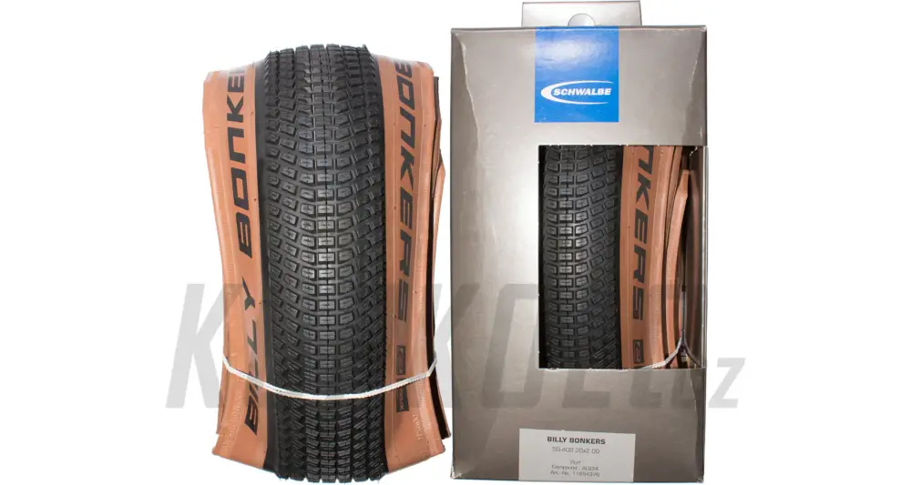 Ověřený 20 " Dětský Plášť Schwalbe Billy Bonkers, kevlar, Bronze skin