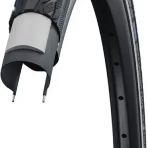 Finální Výprodej Plášť Schwalbe Delta Cruiser Plus, Green černá + reflexní pruh