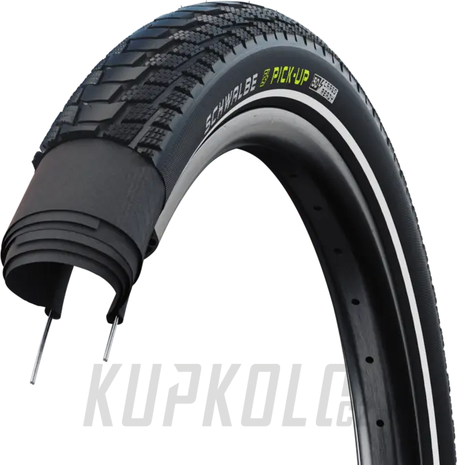 Plášť Schwalbe Pick Up, Super Defense, Addix E, černá, reflexní pruh Cenově Výhodný