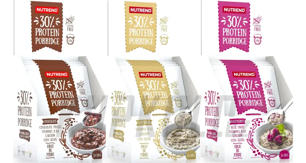 Nutrend PROTEIN Porridge proteinová svačinka, 5x 50 g Přímo Od Výrobce
